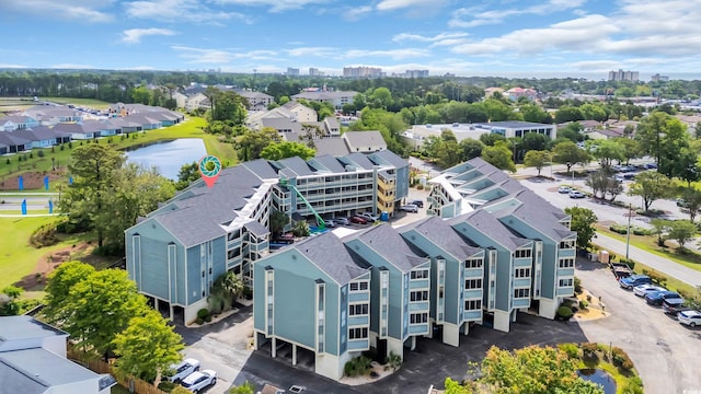 aerial view of residential area