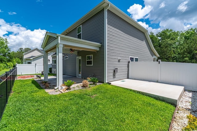 395 Dunbarton Ln, Conway, SC 29526 - view of property exterior with a patio and ceiling fan