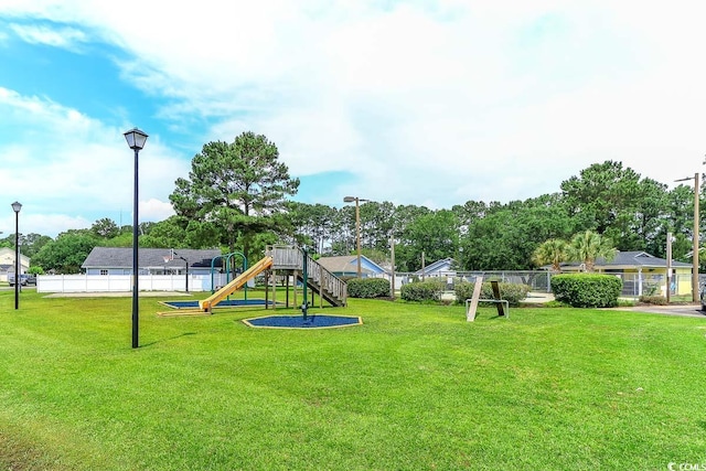 9664 Middleton Ct, Murrells Inlet, SC 29576 - view of yard with a playground