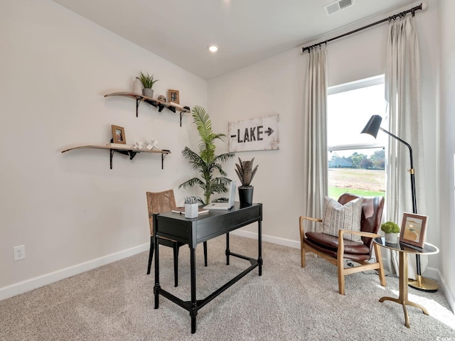 4861 Hopespring St, Myrtle Beach, SC 29579 - office featuring light carpet, baseboards, and recessed lighting