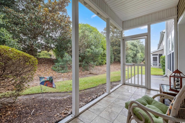 view of sunroom / solarium
