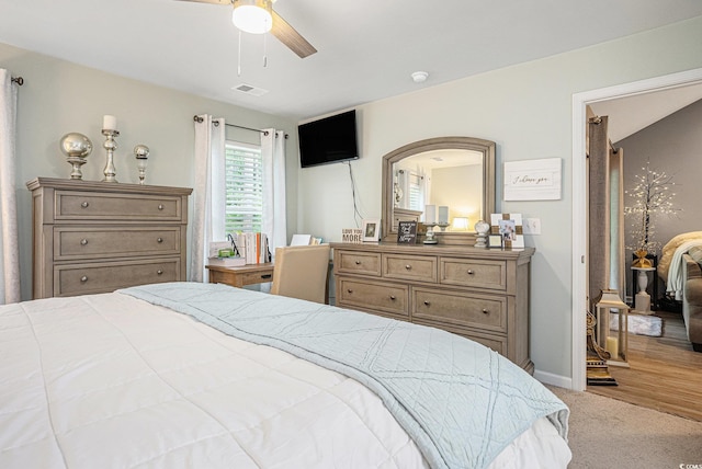 2016 Willow Run Dr Unit B, Little River, SC 29566 - bedroom featuring carpet floors, ceiling fan, baseboards, and arched walkways