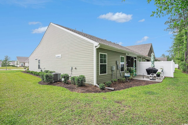 2016 Willow Run Dr Unit B, Little River, SC 29566 - view of side of property with central AC, a patio, and roof with shingles