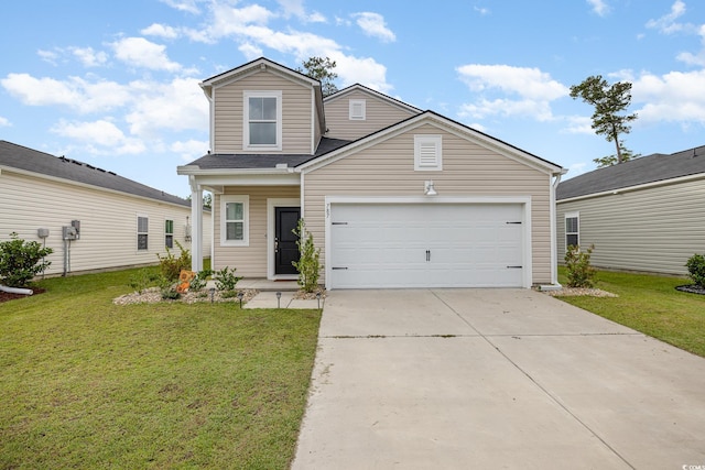 787 Dusty Pine Way, Myrtle Beach, SC 29588 - view of front facade featuring a front lawn, concrete driveway, and an attached garage