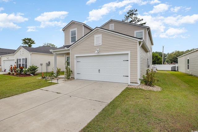 787 Dusty Pine Way, Myrtle Beach, SC 29588 - traditional-style home with cooling unit, concrete driveway, and a garage