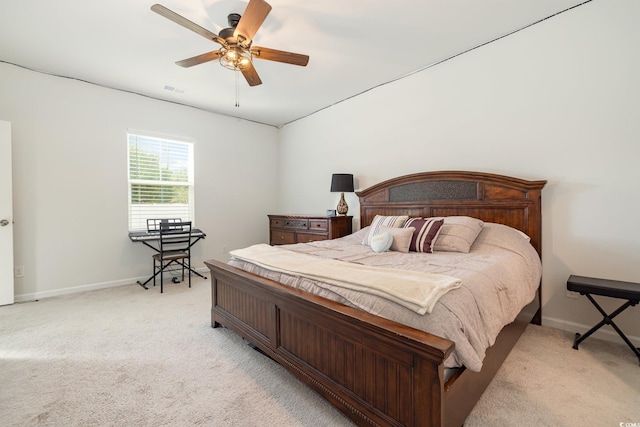 787 Dusty Pine Way, Myrtle Beach, SC 29588 - bedroom with light carpet, baseboards, and a ceiling fan