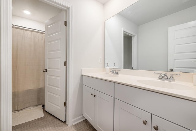 787 Dusty Pine Way, Myrtle Beach, SC 29588 - full bath featuring double vanity, baseboards, and curtained shower