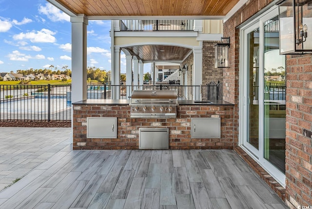 437 Saint Julian Ln, Myrtle Beach, SC 29579 - view of patio / terrace with a grill, area for grilling, and fence