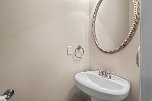 bathroom with a sink
