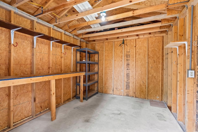 view of storage room