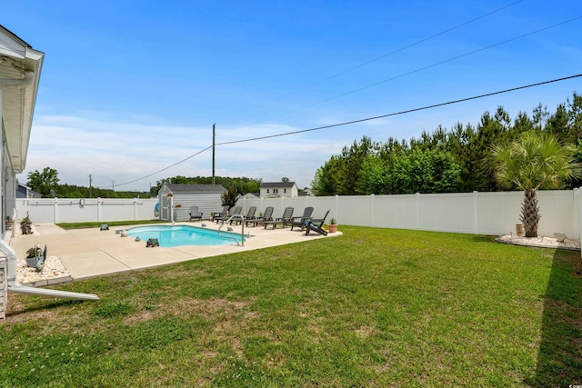 322 Canyon Dr, Conway, SC 29526 - view of swimming pool with a patio area, a storage shed, and an outdoor structure