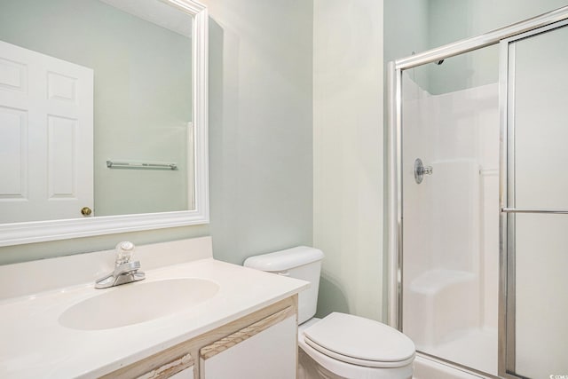 488 River Oaks Dr Unit 61N, Myrtle Beach, SC 29579 - bathroom with a stall shower, toilet, and vanity
