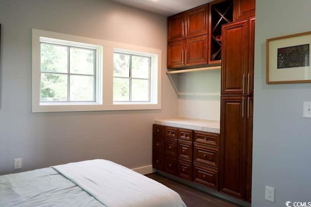 bedroom with baseboards