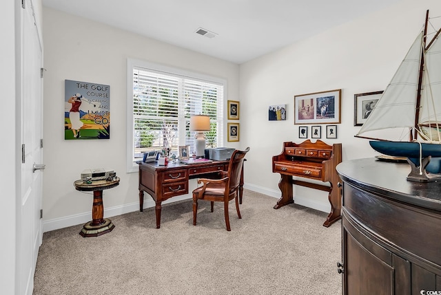 1340 Jolly Roger Dr, North Myrtle Beach, SC 29582 - office area with light carpet and baseboards