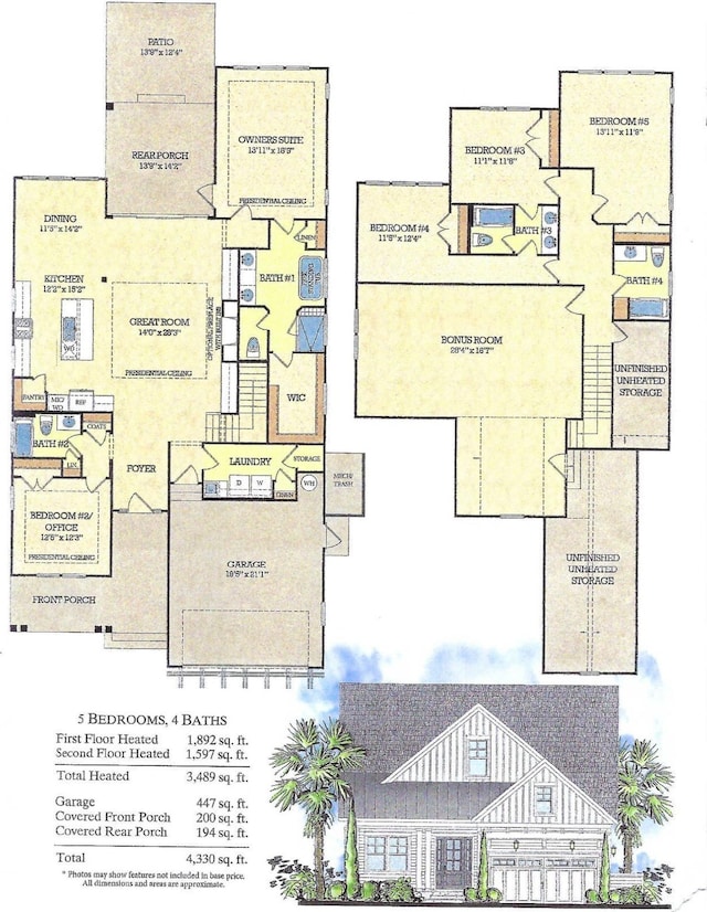 1142 Fiddlehead Way, Myrtle Beach, SC 29579 - room layout