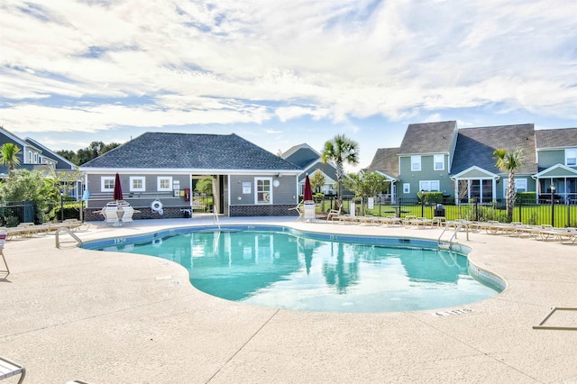 6172 Catalina Dr Unit 515, North Myrtle Beach, SC 29582 - community pool with a patio area and a residential view