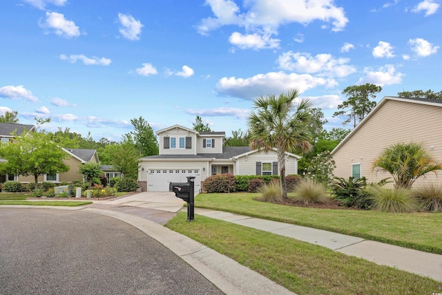 1444 Thames Ct, Myrtle Beach, SC 29577 - traditional-style house featuring driveway, a garage, and a front yard