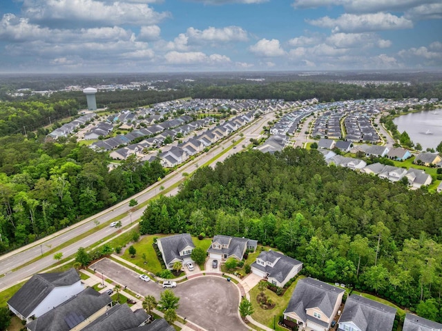 1444 Thames Ct, Myrtle Beach, SC 29577 - aerial overview of property's location with nearby suburban area and a heavily wooded area