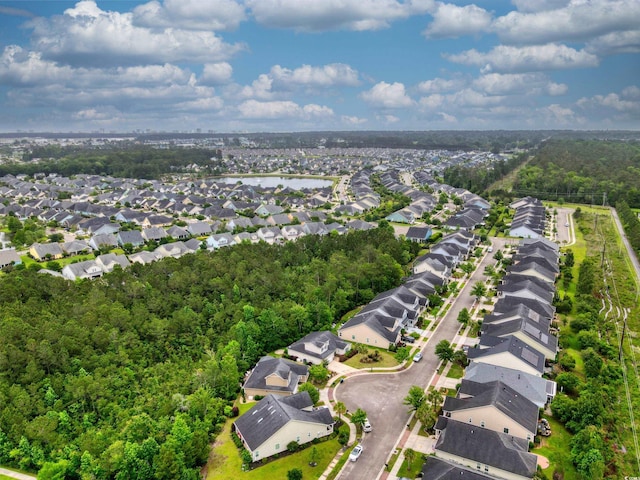 1444 Thames Ct, Myrtle Beach, SC 29577 - aerial perspective of suburban area with a forest and a nearby body of water