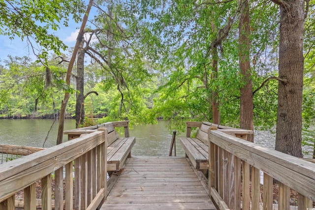 1533 Murrells Landing Rd, Conway, SC 29526 - dock area featuring a water view