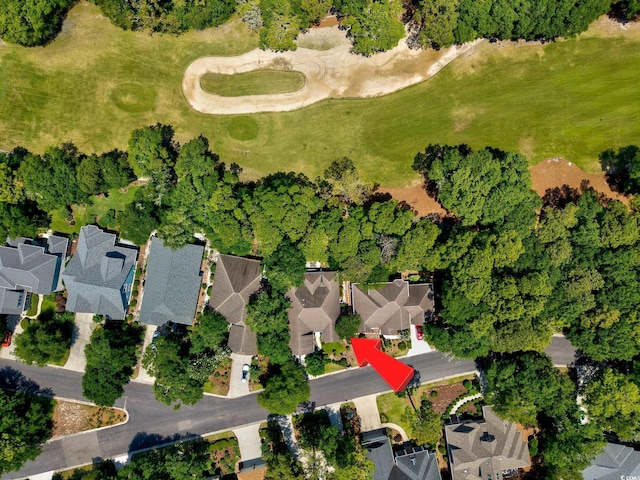 4803 Bucks Bluff Dr, North Myrtle Beach, SC 29582 - aerial overview of property's location with nearby suburban area and a local golf course