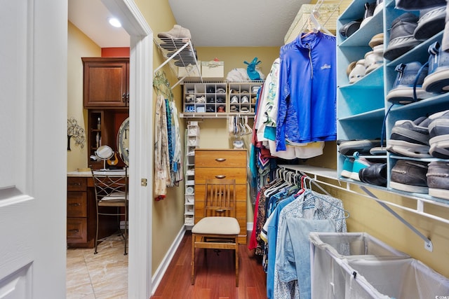 4803 Bucks Bluff Dr, North Myrtle Beach, SC 29582 - spacious closet featuring light wood finished floors