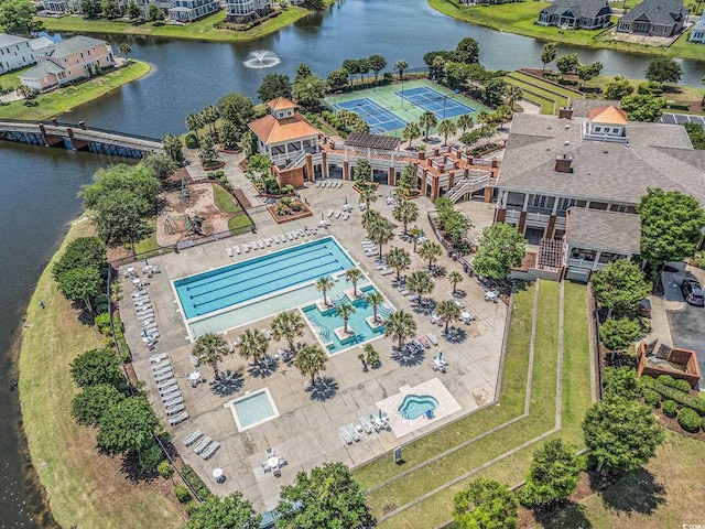 5032 Middleton View Dr, Myrtle Beach, SC 29579 - drone / aerial view of a nearby body of water and a pool