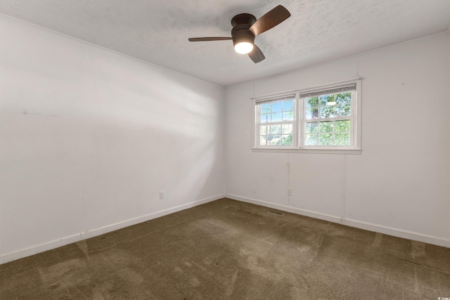 2519 Reta St, Conway, SC 29526 - carpeted empty room with ceiling fan, baseboards, and a textured ceiling
