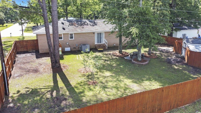 2519 Reta St, Conway, SC 29526 - view of yard featuring entry steps and central air condition unit