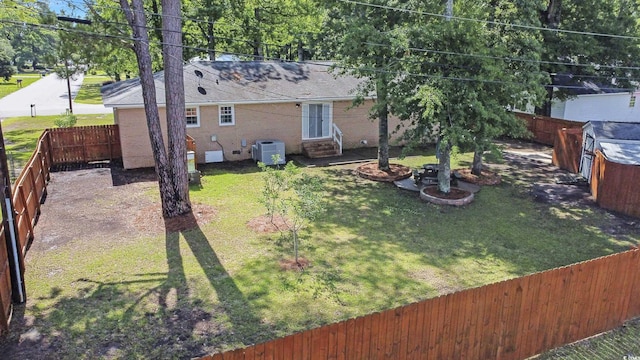 2519 Reta St, Conway, SC 29526 - view of yard with entry steps and central air condition unit