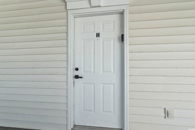 view of entrance to property
