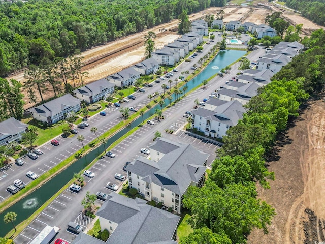 aerial perspective of suburban area