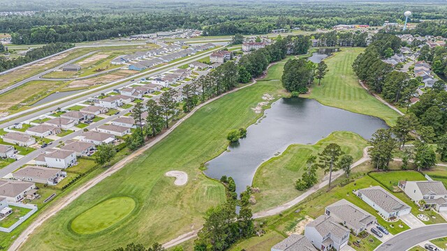 2059 Borgata Loop, Longs, SC 29568 - aerial view of property and surrounding area with nearby suburban area, a nearby body of water, and a local golf course