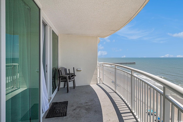 201 S Ocean Blvd Unit 1112, Myrtle Beach, SC 29577 - balcony with a water view