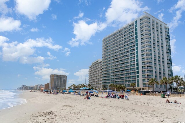 201 S Ocean Blvd Unit 1112, Myrtle Beach, SC 29577 - view of property featuring view of water and beach
