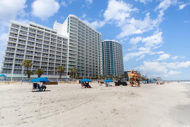 201 S Ocean Blvd Unit 1112, Myrtle Beach, SC 29577 - view of property with view of water and beach