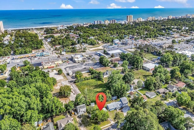 3001 Wiley Dr, North Myrtle Beach, SC 29582 - aerial overview of property's location featuring a large body of water and a tree filled landscape