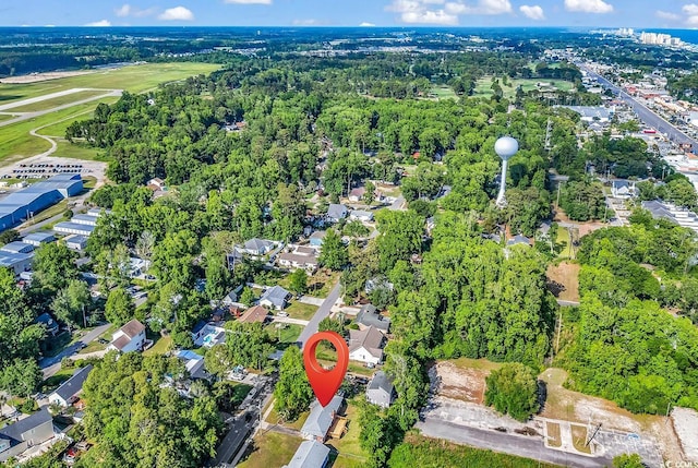 3001 Wiley Dr, North Myrtle Beach, SC 29582 - aerial overview of property's location with nearby suburban area