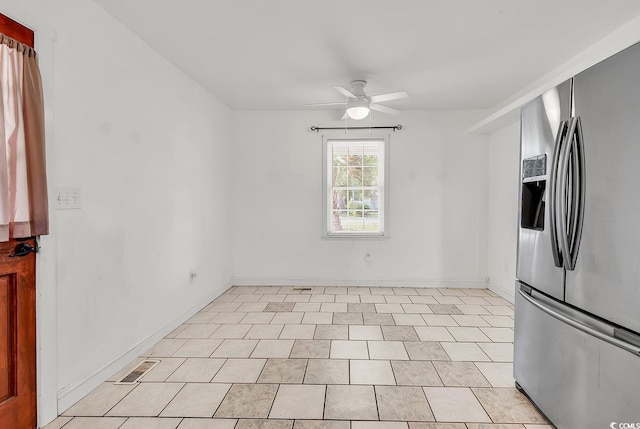 3001 Wiley Dr, North Myrtle Beach, SC 29582 - unfurnished room with a ceiling fan, baseboards, and light floors