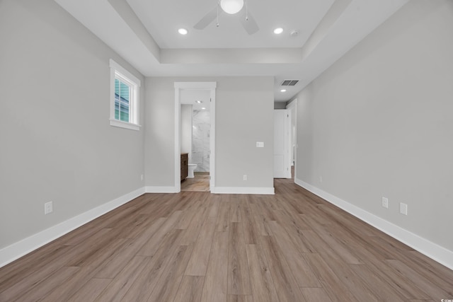 1929 Indigo Cove Ln, Calabash, NC 28467 - unfurnished room featuring a ceiling fan, wood finished floors, baseboards, and recessed lighting