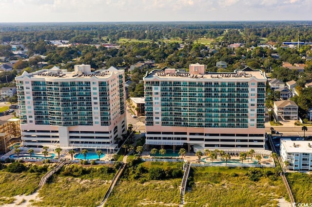 1903 S Ocean Blvd S Unit 808, North Myrtle Beach, SC 29582 - drone / aerial view of a pool