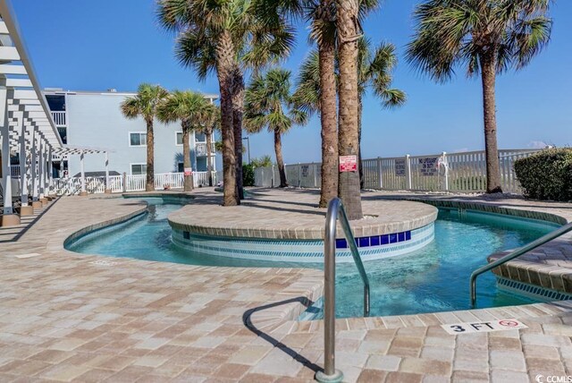 1903 S Ocean Blvd S Unit 808, North Myrtle Beach, SC 29582 - community pool with fence and a patio