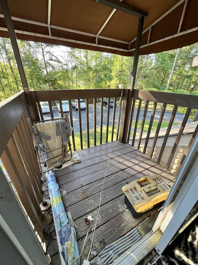 755 Burcale Rd Unit G4, Myrtle Beach, SC 29579 - deck with a water view and view of wooded area