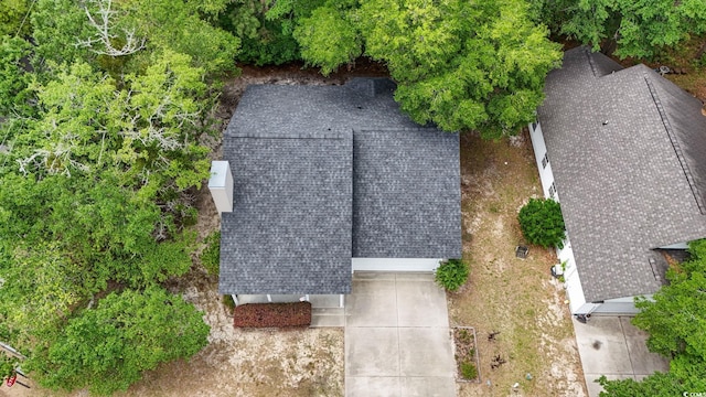 view from above of property