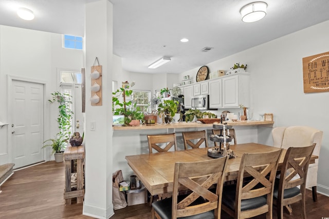 160 Cart Crossing Dr Unit 104, Conway, SC 29526 - dining area with wood finished floors and recessed lighting