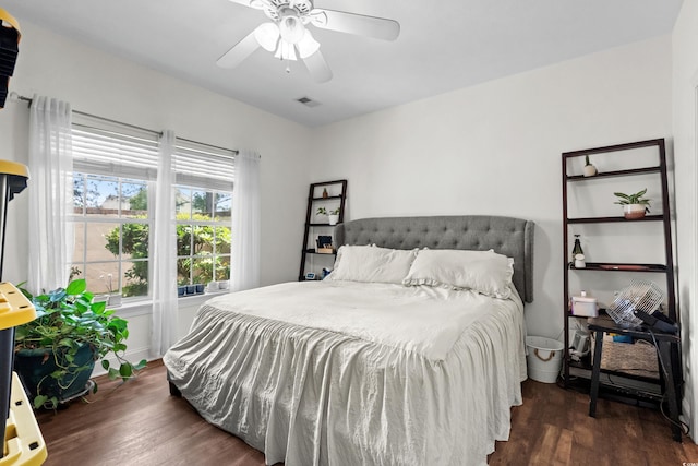160 Cart Crossing Dr Unit 104, Conway, SC 29526 - bedroom featuring wood finished floors and ceiling fan