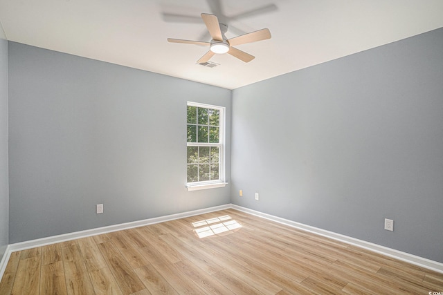 1196 Harvester Cir Unit 1196, Myrtle Beach, SC 29579 - unfurnished room with light wood-style flooring, ceiling fan, and baseboards