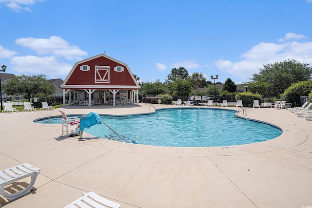 1196 Harvester Cir Unit 1196, Myrtle Beach, SC 29579 - community pool with fence and a patio