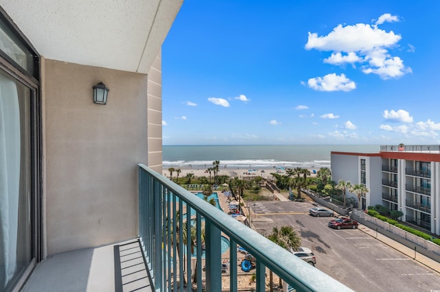 202 74th Ave N Unit 2547/2548, Myrtle Beach, SC 29572 - balcony featuring view of water and beach