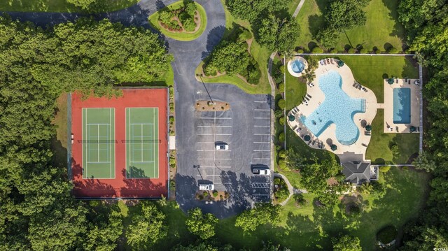 69 Pinehurst Ln Unit 3-F, Pawleys Island, SC 29585 - bird's eye view of a pool area